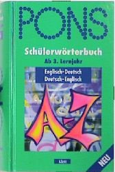 ISBN 9783125171121: PONS Schülerwörterbuch Deutsch-Englisch / Englisch-Deutsch