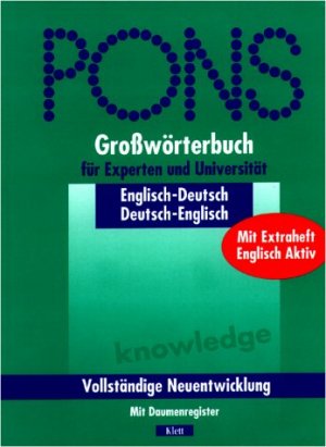 ISBN 9783125171596: PONS Grosswörterbuch