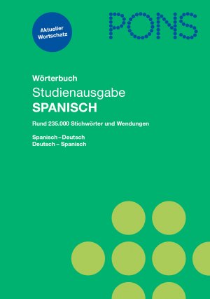 ISBN 9783125174672: PONS Wörterbuch Studienausgabe Spanisch - Spanisch-Deutsch/Deutsch-Spanisch