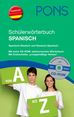 gebrauchtes Buch – PONS Schülerwörterbuch Spanisch für die Schule - Spanisch-Deutsch /Deutsch-Spanisch, mit CD-Rom