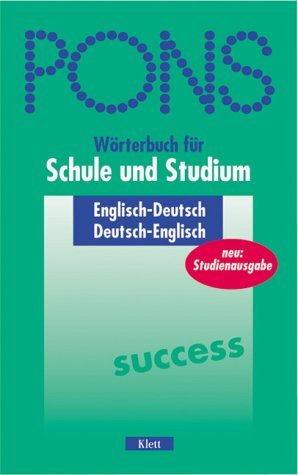 ISBN 9783125175082: PONS Wörterbuch für Schule und Studium