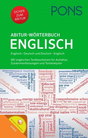 ISBN 9783125176690: PONS Abitur-Wörterbuch Englisch - Englisch-Deutsch/Deutsch-Englisch. Mit englischen Textbausteinen für Aufsätze, Zusammenfassungen und Textanalysen und Online-Wörterbuch