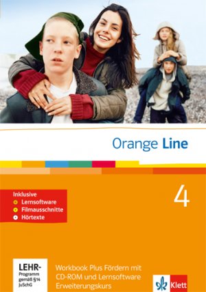 ISBN 9783125476691: Orange Line 4 Erweiterungskurs - Workbook Plus Fördern mit CD-ROM, Audio-CD und Lernsoftware Band 4