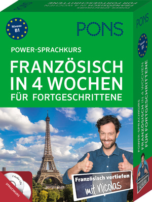 gebrauchtes Buch – PONS Power-Sprachkurs Französisch in 4 Wochen für Fortgeschrittene: Der Intensivkurs mit Buch, CDs und Online-Tests