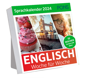 ISBN 9783125624849: PONS Sprachkalender 2024 Englisch - Woche für Woche