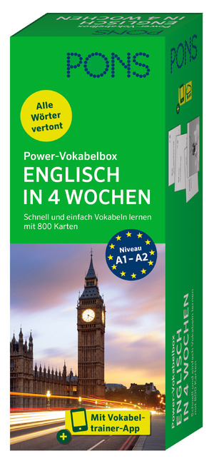 neues Buch – PONS Power-Vokabelbox Englisch in 4 Wochen