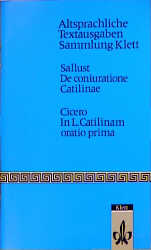 ISBN 9783126430005: De coniuratione Catilinae. - Cicero: In L. Catilinam oratio prima