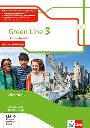 ISBN 9783128130361: Green Line 3. 2. Fremdsprache – Workbook mit Audios und Übungssoftware Klasse 8