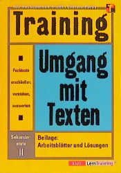 ISBN 9783128920405: Training Umgang mit Texten