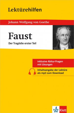 gebrauchtes Buch – von Goethe – Lektürehilfen: J. W. von Goethe "Faust - Der Tragödie erster Teil", inklusive Abitur-Fragen mit Lösungen