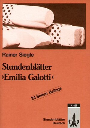 ISBN 9783129272619: Stundenblätter "Emilia Galotti"