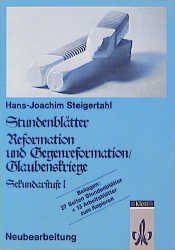 ISBN 9783129278697: Stundenblätter Reformation und Gegenreformation /Glaubenskriege