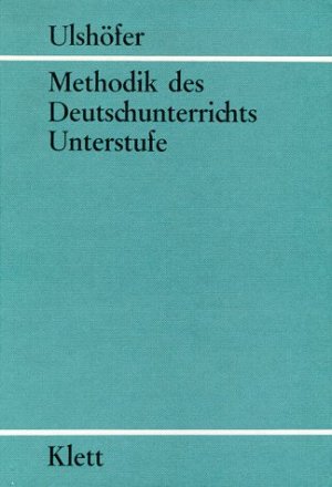 ISBN 9783129282106: Methodik des Deutschunterrichts