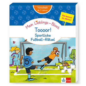 ISBN 9783129497722: Klett Mein Lieblings-Block Toooor! Sportliche Fußball-Rätsel - Vorschule, ab 5 Jahren, Das kannst du alleine!