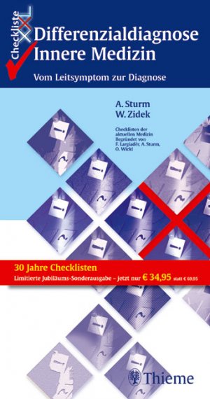 ISBN 9783131395719: Checkliste XXL Differenzialdiagnose Innere Medizin. Kart. Sonderausg.