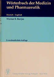 ISBN 9783133705035: Wörterbuch der Medizin und Pharmazeutik deutsch - englisch / Medical and Pharmaceutical Dictionary English - German (2 Bände / 2 volume set)