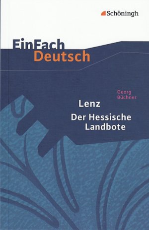 ISBN 9783140224253: EinFach Deutsch Textausgaben - Georg Büchner: Lenz. Der Hessische Landbote Gymnasiale Oberstufe