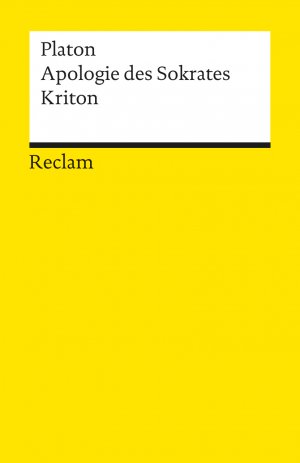 ISBN 9783150008959: Apologie des Sokrates. Kriton : Platon – Logik und Ethik – 895