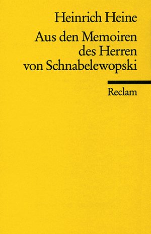 ISBN 9783150023884: Aus den Memoiren des Herren von Schnabelewopski