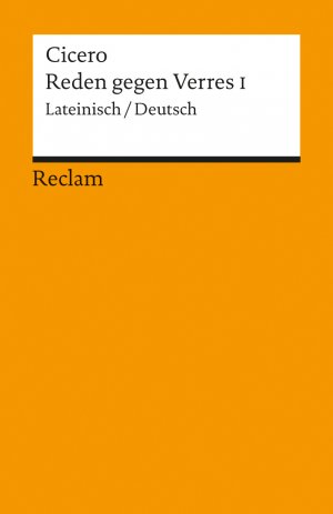 gebrauchtes Buch – Cicero – Reden gegen Verres I. - Lat. /Dt