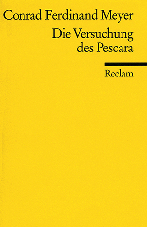 ISBN 9783150069547: Die Versuchung des Pescara - Novelle