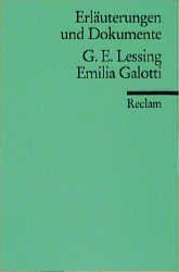 ISBN 9783150081112: Emilia Galotti (Erl. u. Dok.)