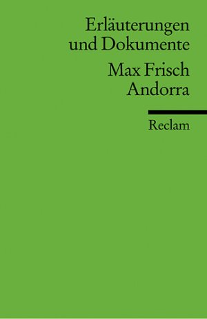 ISBN 9783150081709: Erläuterungen und Dokumente zu Max Frisch: Andorra