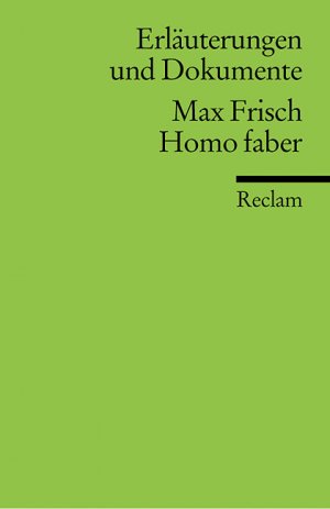 ISBN 9783150081792: Max Frisch, Homo faber