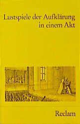 ISBN 9783150083505: Lustspiele der Aufklärung in einem Akt