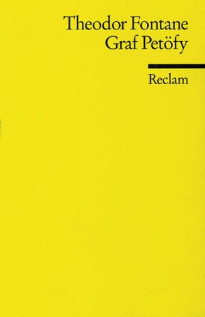 ISBN 9783150086063: Graf Petöfy. Reclams Universal-Bibliothek ; Nr. 8606