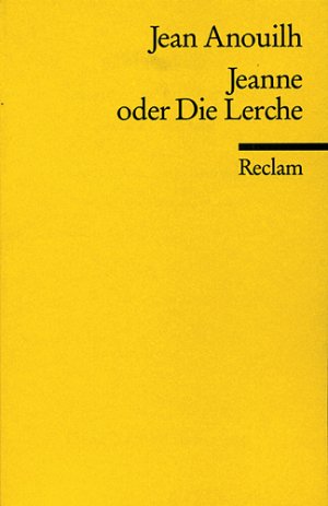 ISBN 9783150089705: Jeanne oder Die Lerche