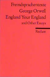 ISBN 9783150090244: England Your England and Other Essays.