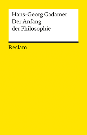 ISBN 9783150094952: Der Anfang der Philosophie