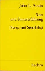 ISBN 9783150098035: Sinn und Sinneserfahrung