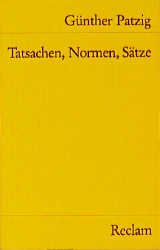 ISBN 9783150099865: Tatsachen, Normen, Sätze