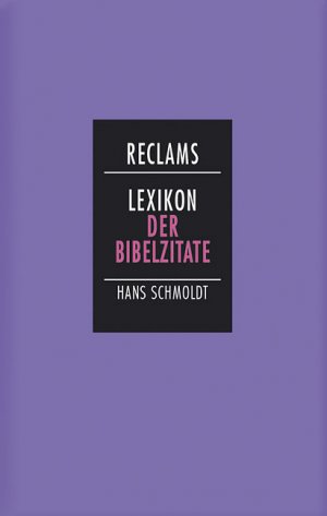 ISBN 9783150105108: Reclams Lexikon der Bibelzitate