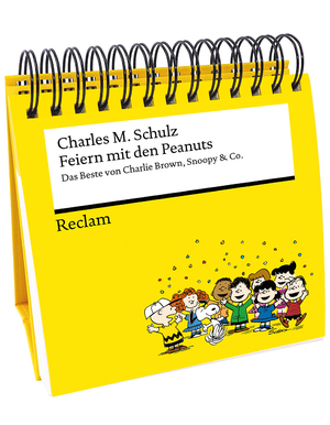 ISBN 9783150114995: Feiern mit den Peanuts. Das Beste von Charlie Brown, Snoopy & Co. | Hochwertiger Spiralaufsteller mit den besten Comics und Weisheiten der Peanuts | Charles M. Schulz | Taschenbuch | 120 S. | Deutsch