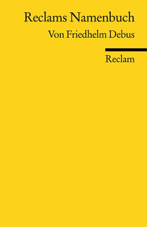 ISBN 9783150184585: Reclams Namenbuch