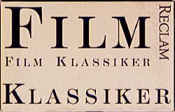 ISBN 9783150300114: Filmklassiker