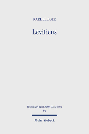 ISBN 9783161086021: Leviticus