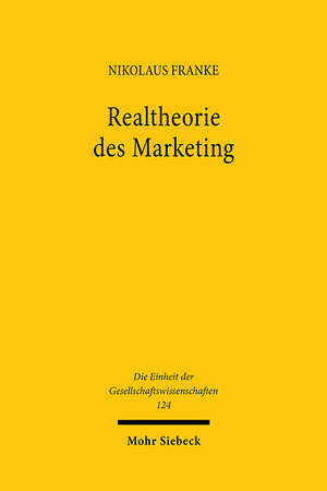 ISBN 9783161478352: Realtheorie des Marketing - Gestalt und Erkenntnis