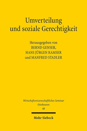 ISBN 9783161509957: Umverteilung und soziale Gerechtigkeit