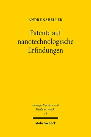 ISBN 9783161531897: Patente auf nanotechnologische Erfindungen