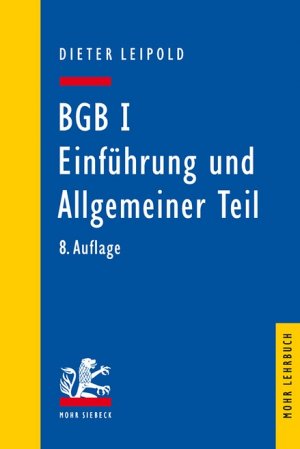 ISBN 9783161539237: BGB I: Einführung und Allgemeiner Teil - Ein Lehrbuch mit Fällen und Kontrollfragen