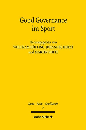 ISBN 9783161567865: Good Governance im Sport