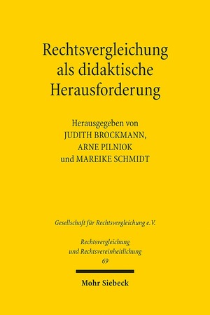 ISBN 9783161592522: Rechtsvergleichung als didaktische Herausforderung