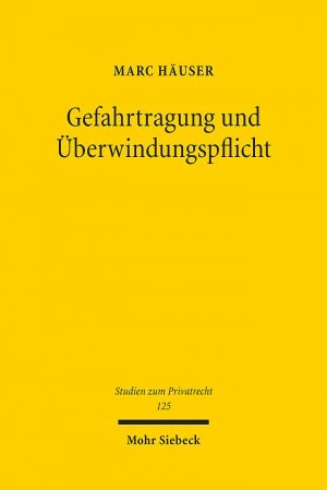 ISBN 9783161640902: Gefahrtragung und Überwindungspflicht | Ein Beitrag zum dogmatischen Zusammenspiel von Leistungspflicht, Gefahrtragung und geschuldeten Anstrengungen | Marc Häuser | Taschenbuch | XXIV | Deutsch