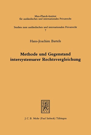 ISBN 9783166445816: Methode und Gegenstand intersystemarer Rechtsvergleichung