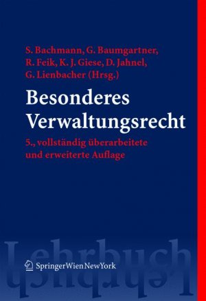 ISBN 9783211206737: Besonderes Verwaltungsrecht