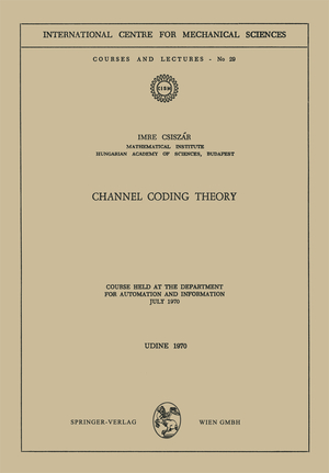 neues Buch – I. Csiszar – Channel Coding Theory